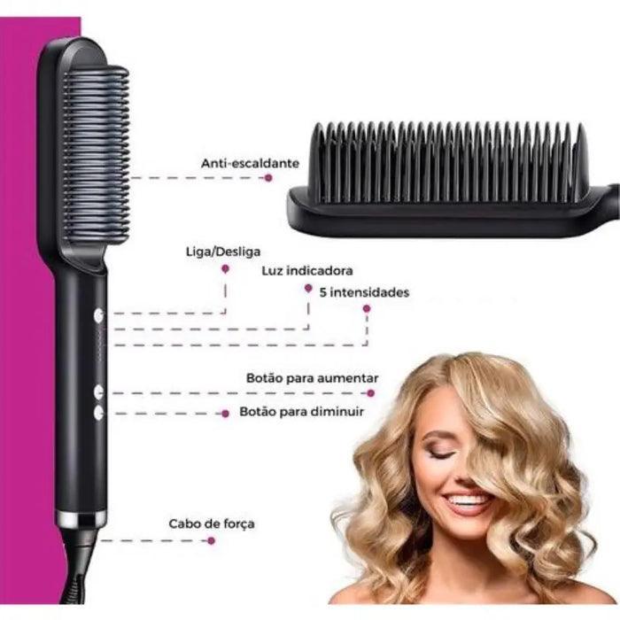 Escova Secadora Alisadora Hair Liss® 6 em 1