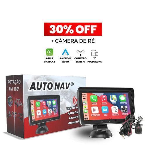 Central Multimídia Universal AndroidAUTO & Apple CarPlay + Câmera de Ré 🎁